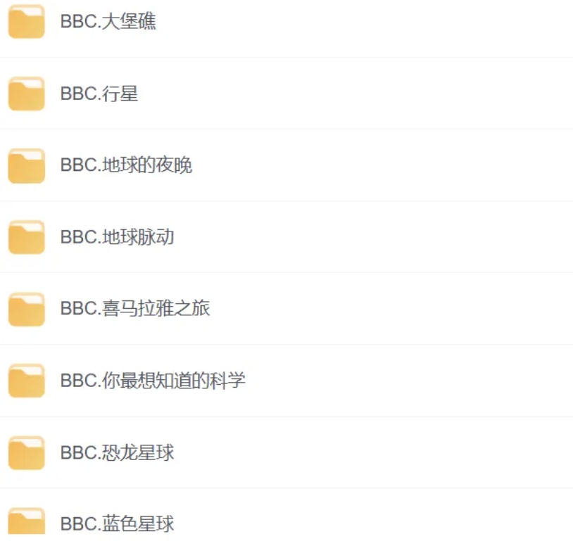 BBC纪录片合集【78部972GB】